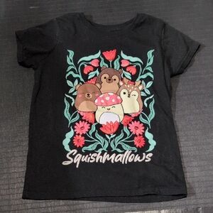 Squishmallows Black Kids T-Shirt